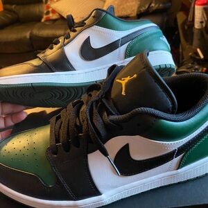 Green Toe Air Jordan 1 Low Size 11